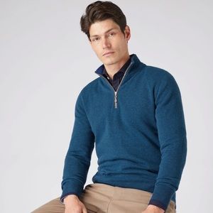 N Peal Cashmere quarter zip